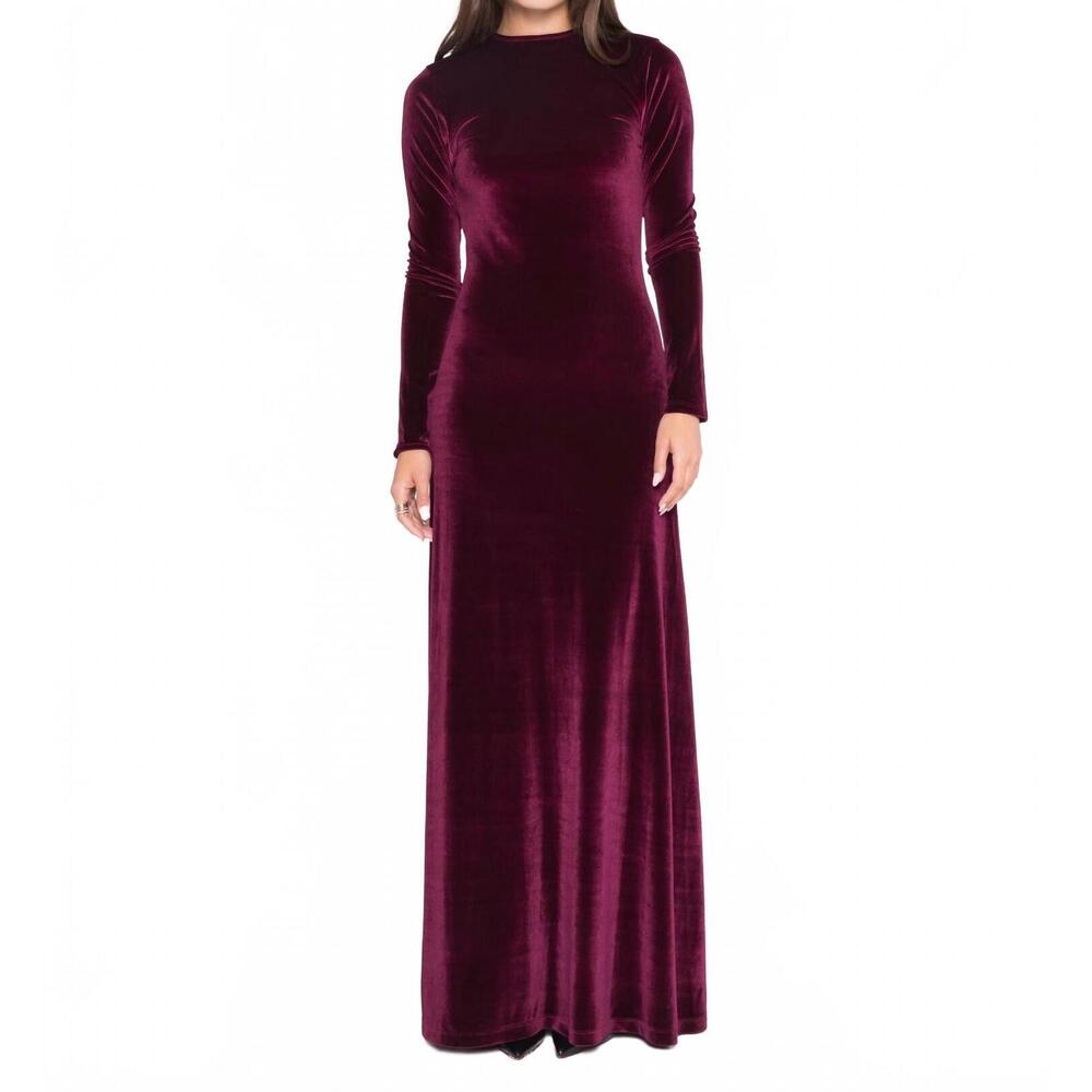 NEW RIPLEY RADER velvet kate dress in merlot